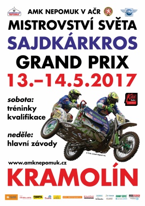 FIM SIDECAR MOTOCROSS WORLD CHAMPIONSHIP / Mistrovství světa v sajdkárkrosu + veterán side a veterán sólo 13. – 14. 05. 2017