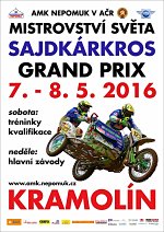 Mistrovství světa v sajdkárkrosu + veterán side a veterán sólo 06. – 08. 05. 2016