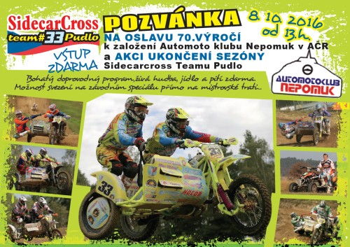 Oslava 70. výročí založení Automoto klubu Nepomuk v AČR a ukončení sezony 