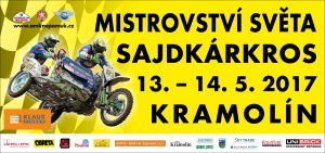 FIM SIDECAR MOTOCROSS WORLD CHAMPIONSHIP / Mistrovství světa v sajdkárkrosu + veterán side a veterán sólo 13. – 14. 05. 2017