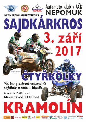 Mezinárodní Mistrovství ČR Side a čtyřkolky 03. 09. 2017