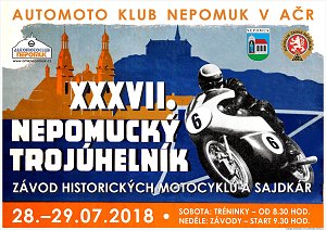 Plakát XXXVII. Nepomucký trojúhelník - Nepomuk 28. – 29. 7. 2018