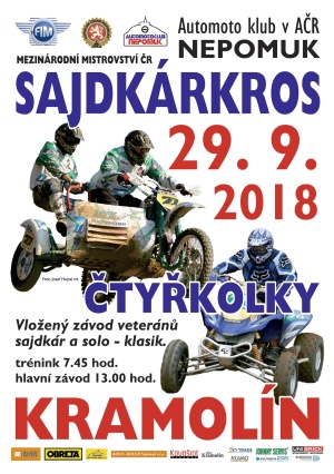 Mez. MČR side a čtyřkolky – Kramolín 29. 09. 2018