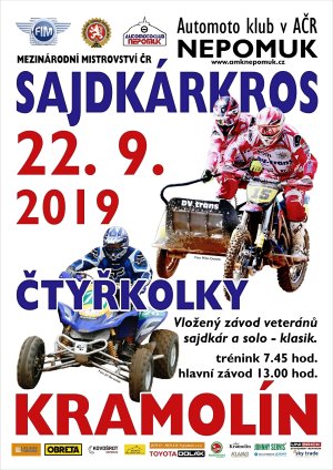 Mez. MČR side a čtyřkolky – Kramolín 29. 09. 2018