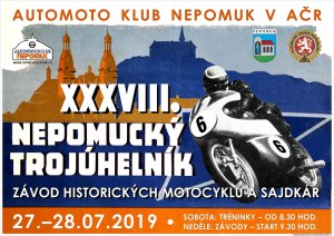 Plakát XXXVIII. Nepomucký trojúhelník - Nepomuk 27. – 28. 7. 2019