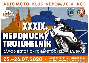 XXXIX. Nepomucký trojúhelník - Nepomuk 25. – 26. 7. 2020 - plakát