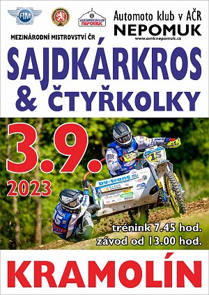 Plakát MMČR side a quad Kramolín 2023