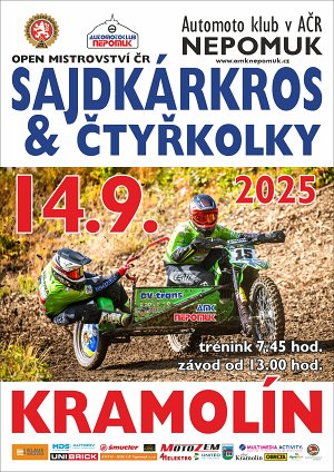 Plakát OPEN MČR SIDE a QUAD Kramolín 14.09.2025
